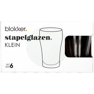 Blokker stapelglazen klein - 22 cl - 6 stuks