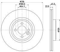 Remschijf Gecoat 55550PRO 8DD355119441