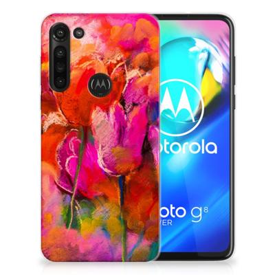 Smartphone hoesje Motorola Moto G8 Power Tulips Smartphone hoesje Motorola Moto G8 Power Tulips