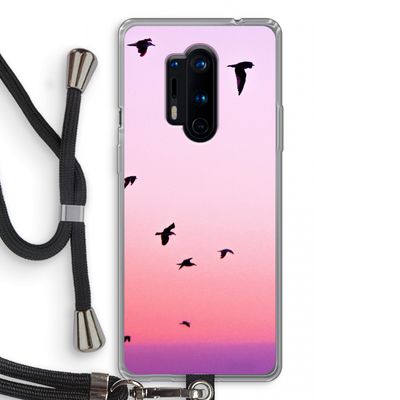 Fly away: OnePlus 8 Pro Transparant Hoesje met koord