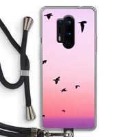 Fly away: OnePlus 8 Pro Transparant Hoesje met koord