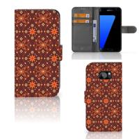 Samsung Galaxy S7 Edge | Telefoon Hoesje | Batik Brown