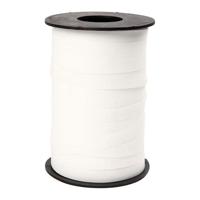 Creativ Company Cadeaulint, b: 10 mm, matt, wit, 250 m/ 1 rol