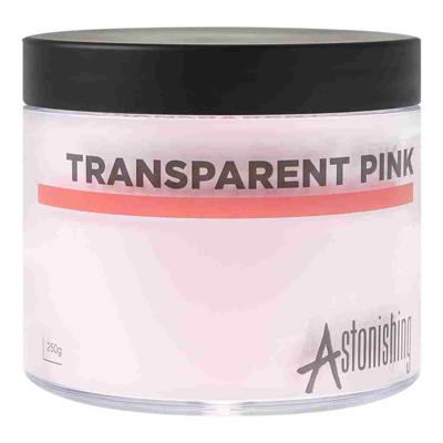 Astonishing Nails Acryl Acrylic Powder Transparent Pink 250gr