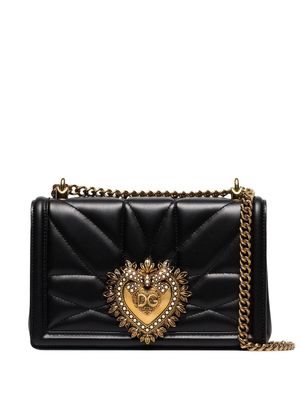Dolce & Gabbana sac porté épaule Devotion médium - Noir