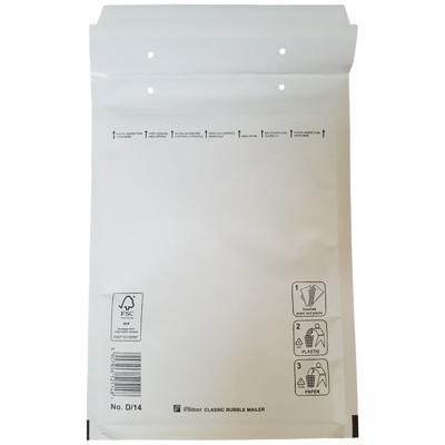 100 Luchtkussenenveloppen D/14 180x260mm wit Filmar Classic