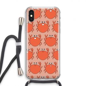 Krab: iPhone X Transparant Hoesje met koord
