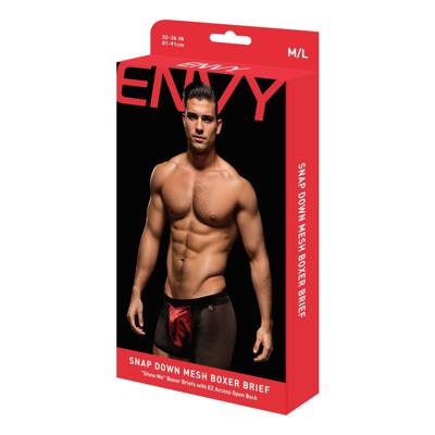 Heren Boxer Shorts Envy Zwart L/XL