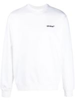 Off-White sweat Helvetica à encolure ras du cou - Blanc