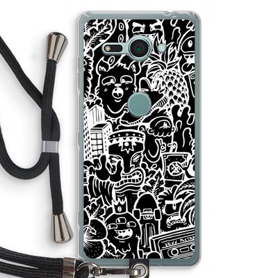 Vexx Black Mixtape: Sony Xperia XZ2 Compact Transparant Hoesje met koord
