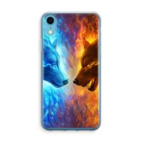 Fire & Ice: iPhone XR Transparant Hoesje