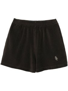 Sporty & Rich short en éponge à logo brodé - Marron