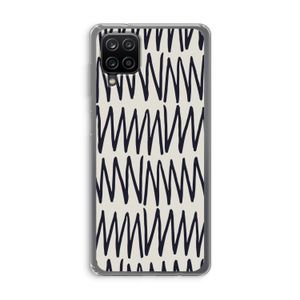 Marrakech Zigzag: Samsung Galaxy A12 Transparant Hoesje
