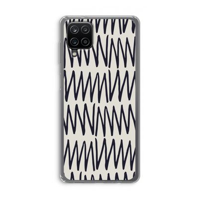 Marrakech Zigzag: Samsung Galaxy A12 Transparant Hoesje