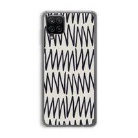 Marrakech Zigzag: Samsung Galaxy A12 Transparant Hoesje