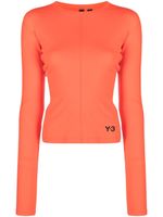 Y-3 t-shirt en coton biologique à logo imprimé - Orange