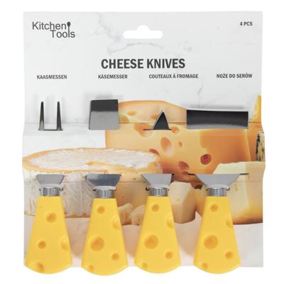 Kaasmessen set - 4-delig - kaasvorm handvat - kaas snijden Kaasmessen set - 4-delig - kaasvorm handvat - kaas snijden