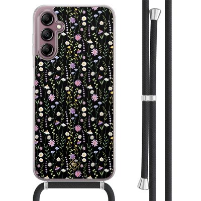 Samsung Galaxy A14 hoesje met koord - Flower fantasy Samsung Galaxy A14 hoesje met koord - Flower fantasy