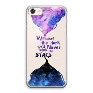Stars quote: iPhone 8 Transparant Hoesje