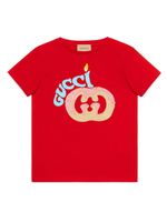 Gucci Kids t-shirt en coton à logo imprimé - Rouge