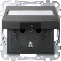 Merten MEG2312-0414 Wandcontactdoos System M Antraciet 1 stuk(s)