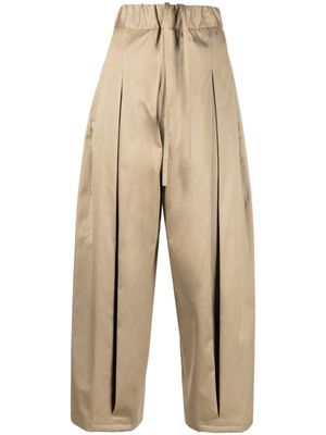 SAGE NATION pantalon ample à plis creux - Tons neutres