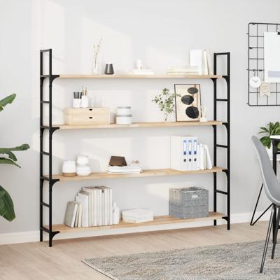 Wandschappen 3 st zwevend 160x20x2 cm onbehandeld acaciahout