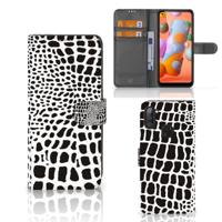 Samsung Galaxy M11 | A11 | Telefoonhoesje | Met pasjeshouder | Slangenprint