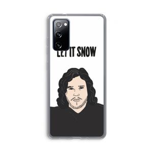 Let It Snow: Samsung Galaxy S20 FE / S20 FE 5G Transparant Hoesje