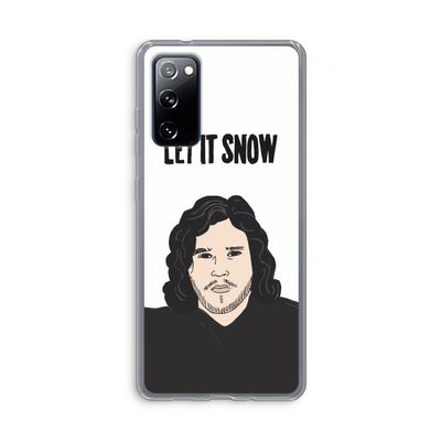 Let It Snow: Samsung Galaxy S20 FE / S20 FE 5G Transparant Hoesje