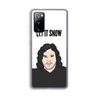 Let It Snow: Samsung Galaxy S20 FE / S20 FE 5G Transparant Hoesje