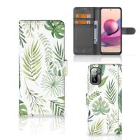 Xiaomi Redmi Note 10/10T 5G | Poco M3 Pro Hoesje Leaves | Portemonnee hoesje