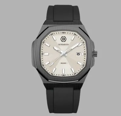 Ditemento Endeavour Champagne Horloge Heren Beige - Maat One Size - Kleur: BeigeZwart | Soccerfanshop