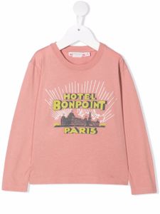 Bonpoint sweat Hotel Bonpoint à imprimé graphique - Rose