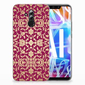 Siliconen Hoesje Huawei Mate 20 Lite Barok Pink