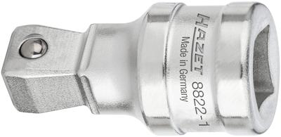 HAZET Verlengstuk · scharnierbaar 8822-1 · 3/8 inch (10 mm) vierkant hol · 3/8 inch (10 mm) vierkant massief · Lengte: 36 mm