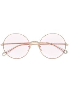 Chloé Eyewear lunettes de soleil à monture ronde - Or