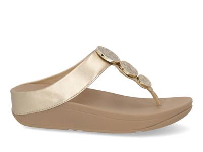 Fit Flop Halo bead circle c22 latte beige Goud maat 37