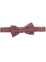 Lanvin patterned-jacquard silk bow - Rouge