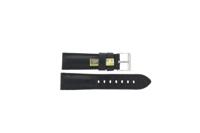 Horlogeband Universeel 91550.01.22.C Krokodillenleer Zwart 22mm