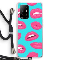 Bite my lip: Oppo A94 5G Transparant Hoesje met koord