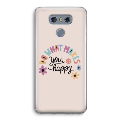 Happy days: LG G6 Transparant Hoesje