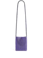 Rabanne mini sac porté épaule Pixel - Violet