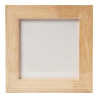 Creativ Company Canvas paneel met lijst, afm 15x15x0,3 cm, wit, 1 stuk