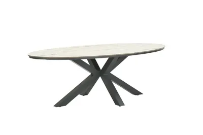Edison tafel 280x140xH75 cm carbon/light teak Edison tafel 280x140xH75 cm carbon/light teak