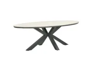 Edison tafel 280x140xH75 cm carbon/light teak