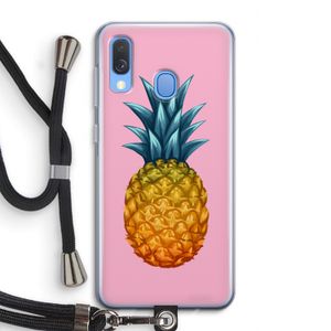 Grote ananas: Samsung Galaxy A40 Transparant Hoesje met koord