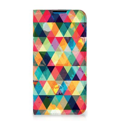 iPhone 14 Pro Max | Hoesje met Magneet | Geruit