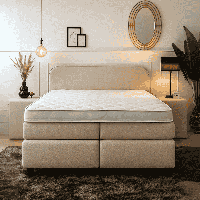 2-Persoons Topmatras Deluxe - Koudschuim - 140x200 cm met Koudschuim Kern - Van Aeroplus - Comfort: Medium - Wit 140x200 cm - - Inclusief Topper -