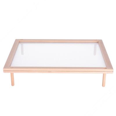 Rechthoekige houten pastadroger voor pasta, groenten en specerijen - Afmetingen: 50x40 cm
